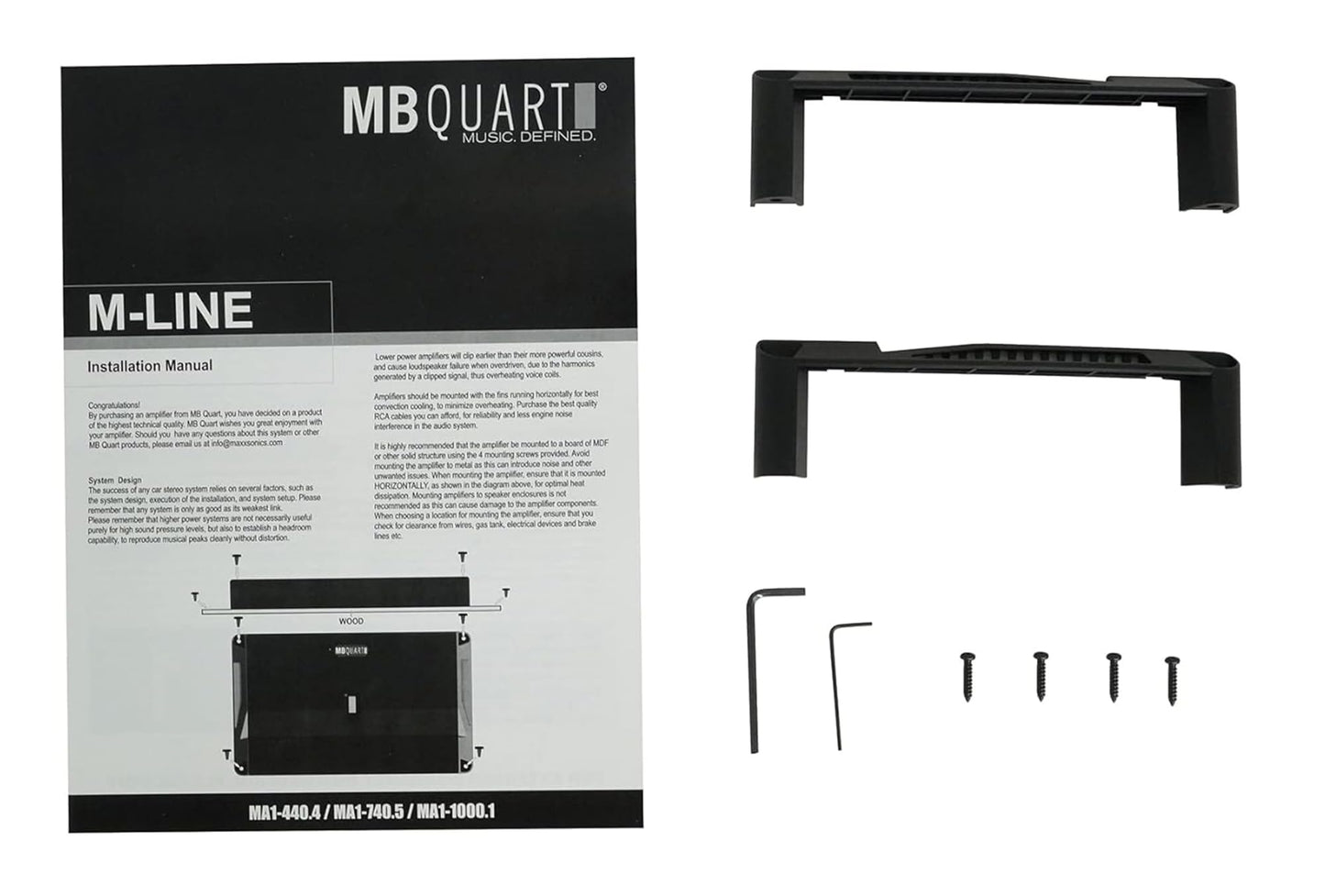Amplificador de Audio para Coche MB Quart Negro 440 W 4 Canales Clase Digital D