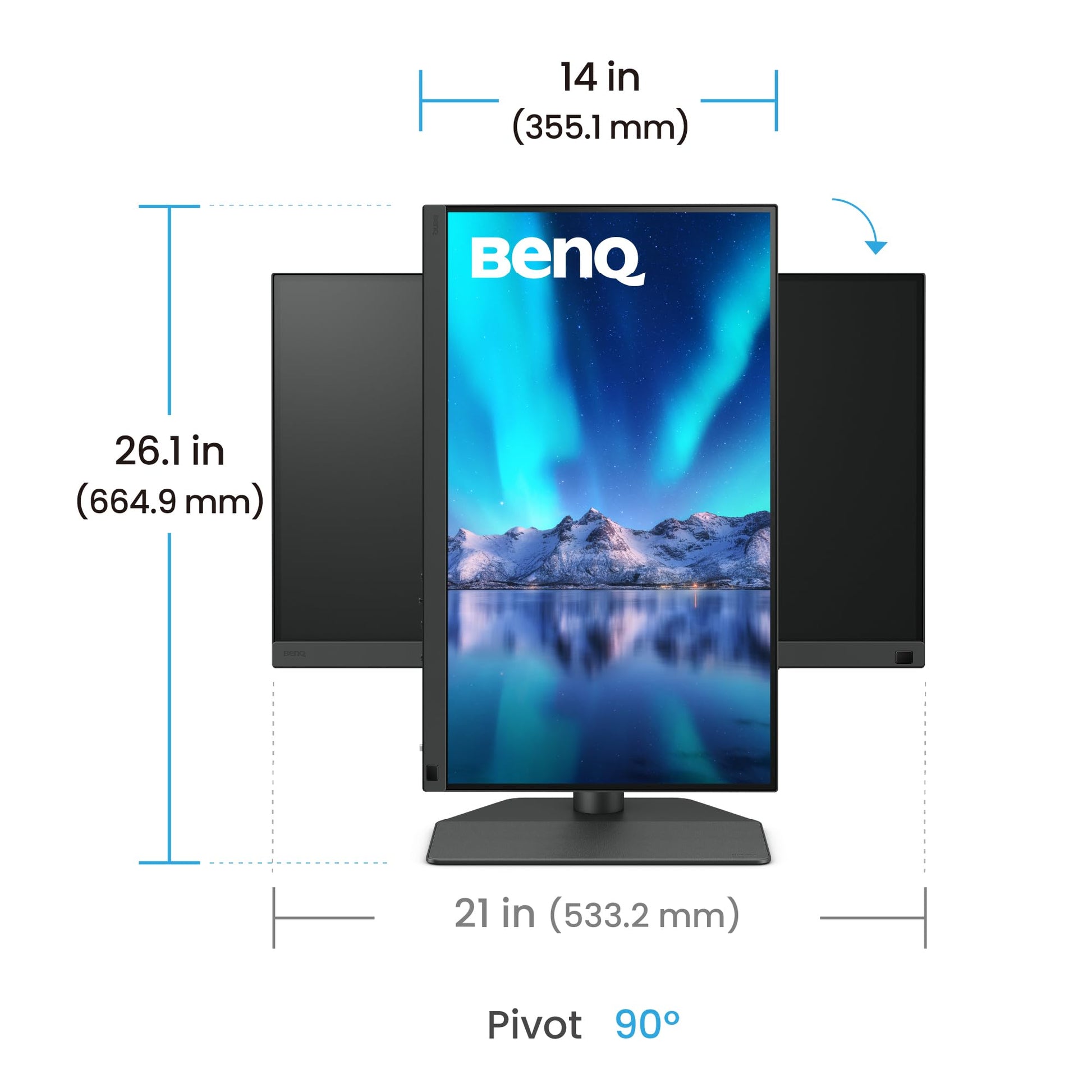 BenQ Sw242Q Monitor para Fotografía De 24, 2k, Adobe RGB, 90w