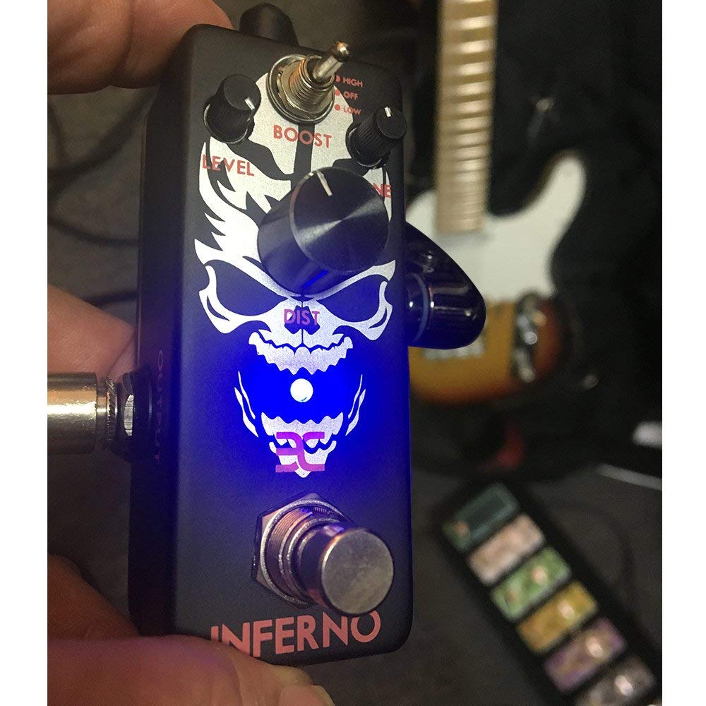 Pedal de Efectos EX Metal Distorsión con True Bypass para Guitarra
