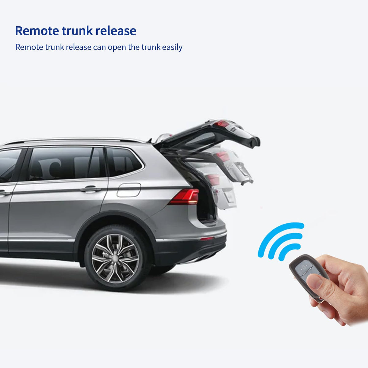 Sistema de Alarma de Entrada Sin Llave EASYGUARD Negro con Arranque Remoto y NFC para Coche