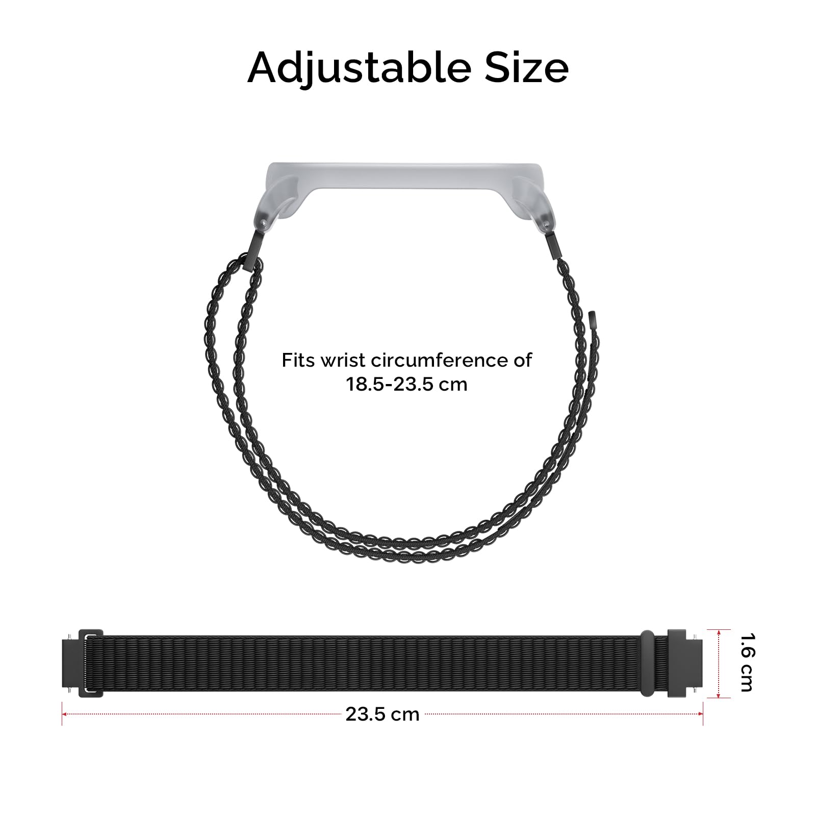 Pulsera PLAUD NotePin Nailon Ajustable Transpirable Adhesivo para la Grabadora de Voz NotePin con IA