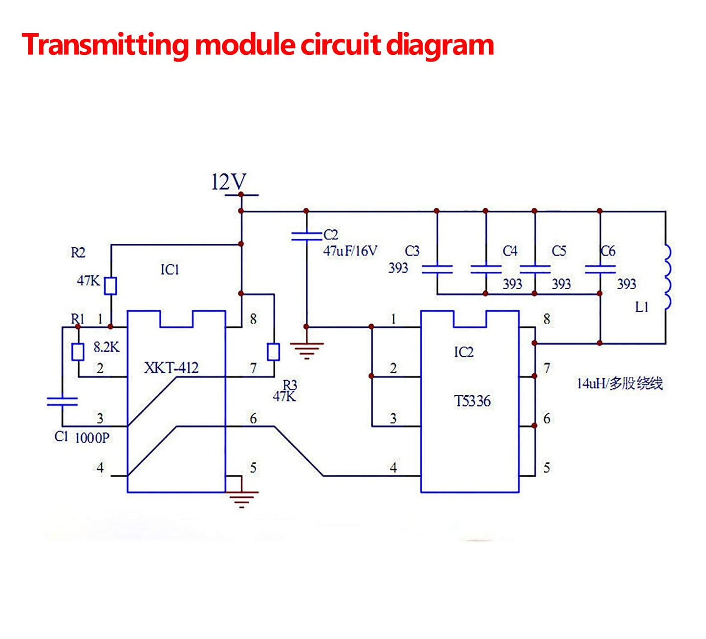 Módulo de Carga Inalámbrico Abovehill Qi Transmisor + Receptor 5V 2A 43mm