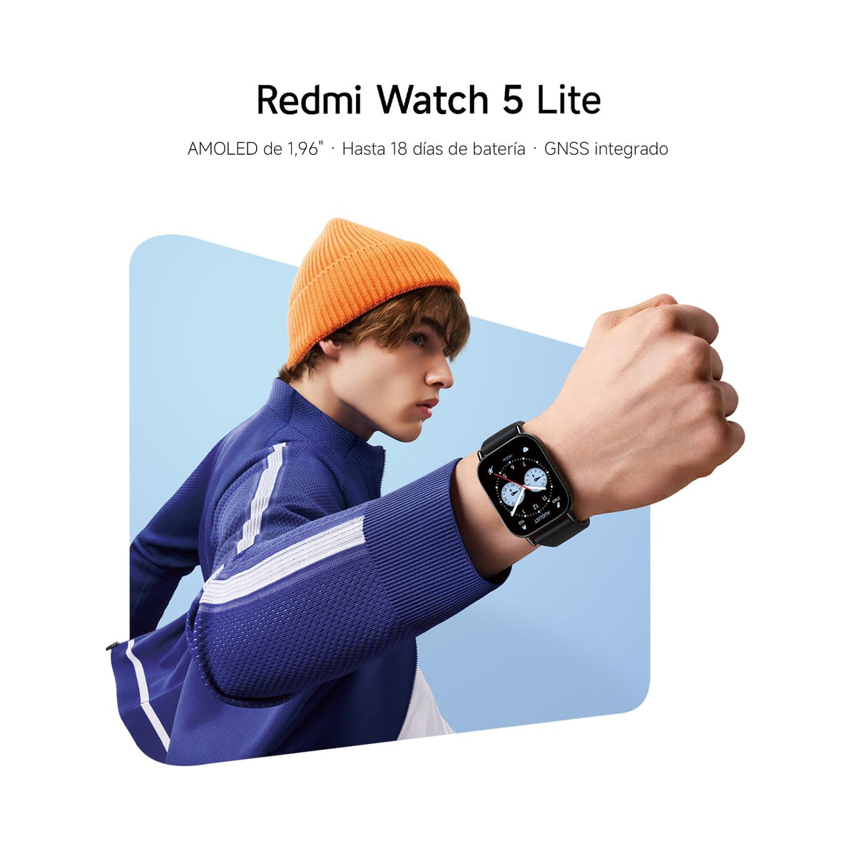 Reloj Inteligente Xiaomi Redmi Negro con GPS 5ATM para iOS y Android