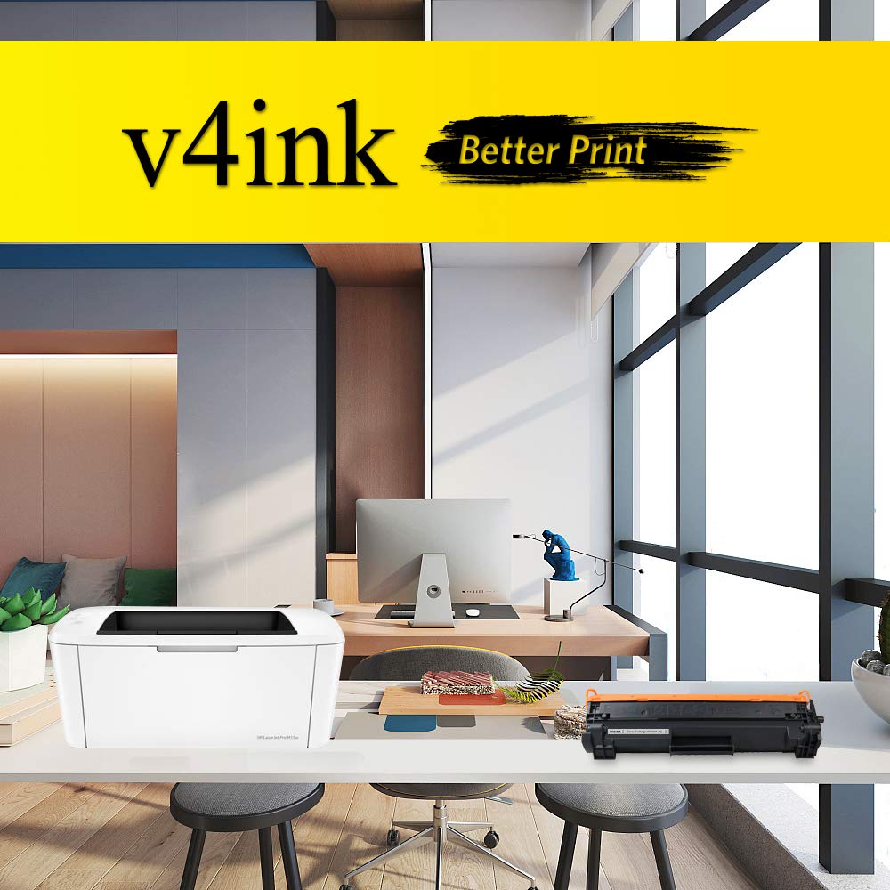 v4ink Cartucho de tóner Compatible con 48 A de Repuesto para HP 48A CF248A Cartucho de tóner Negro para Uso en impresoras HP Pro M15w M15a M16w M16a MFP M29w M29a M28w M28a