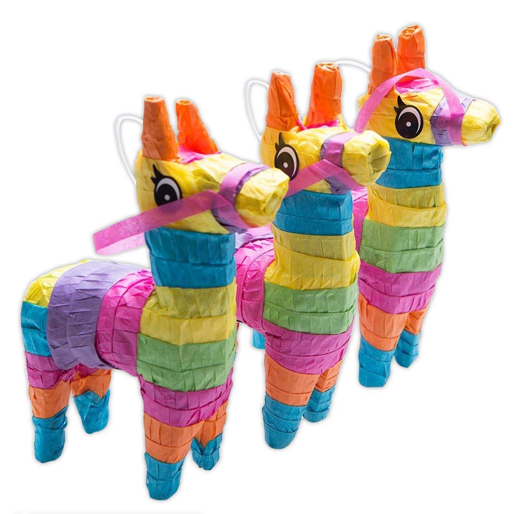 Piñata Mini Burro Rhode Island Novelty Multicolor para Todas las Edades
