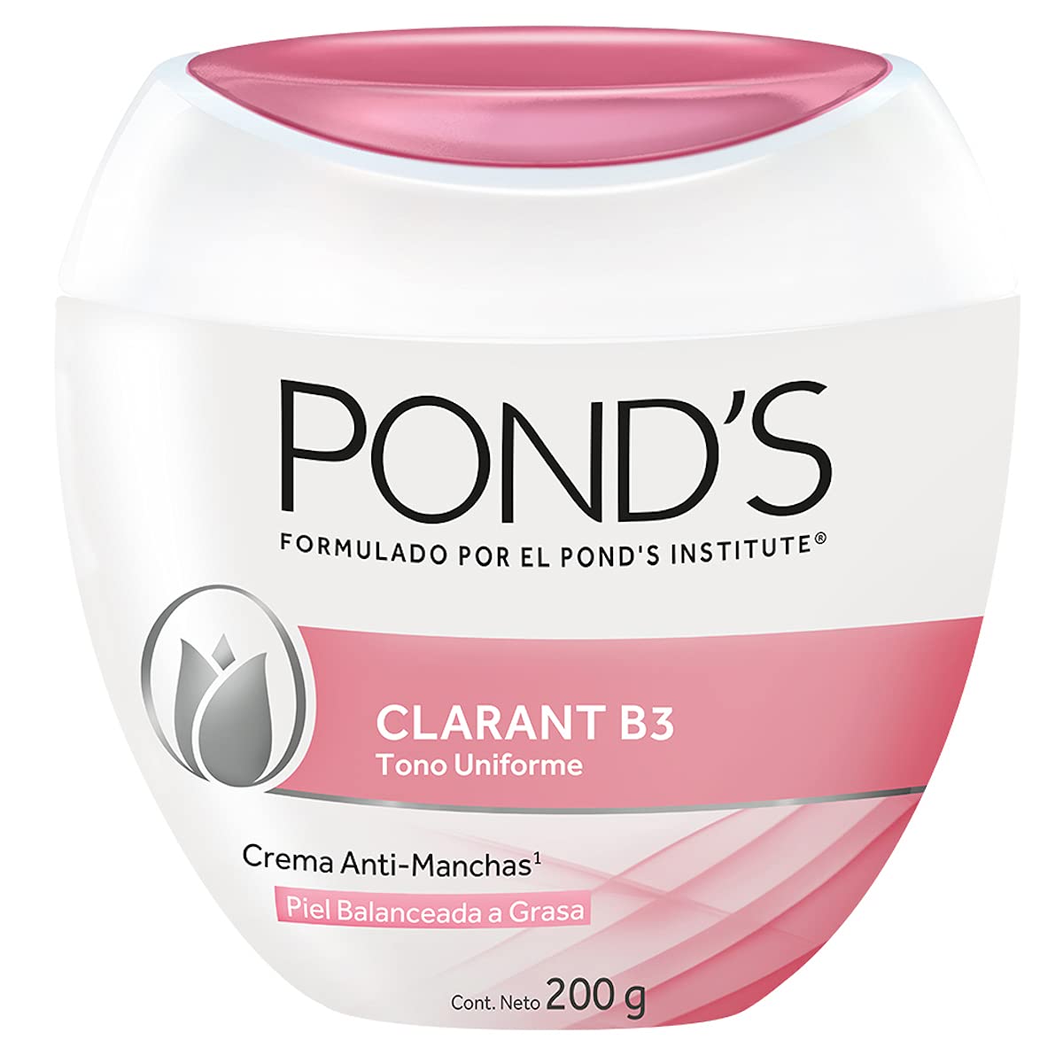 Pond's Crema Facial Clarant B3 con Factor de Protección Solar 30, 200 g + Crema Facial Anti-manchas Clarant B3 Piel Balanceada a Grasa 200 g