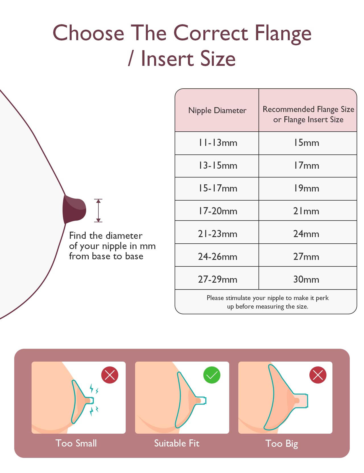 Momcozy Inserto de Brida de 17 mm, Solo Compatible con V1 Pro/V2 Pro, 4 Piezas