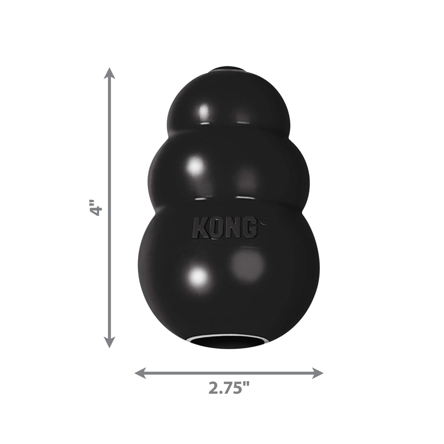 Kong Interactive Extreme Toy, Color Negro, Grande