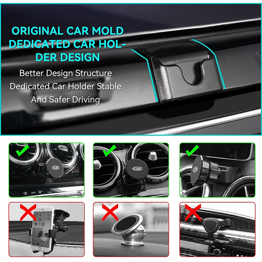 KUCOK Soporte Magnético para Teléfono Toyota RAV4 2013-2018, Ajuste Personalizado, Compatible con Teléfonos de 4 a 7 Pulgadas, Montaje en Ventilación de Aire, Rotación de 360°