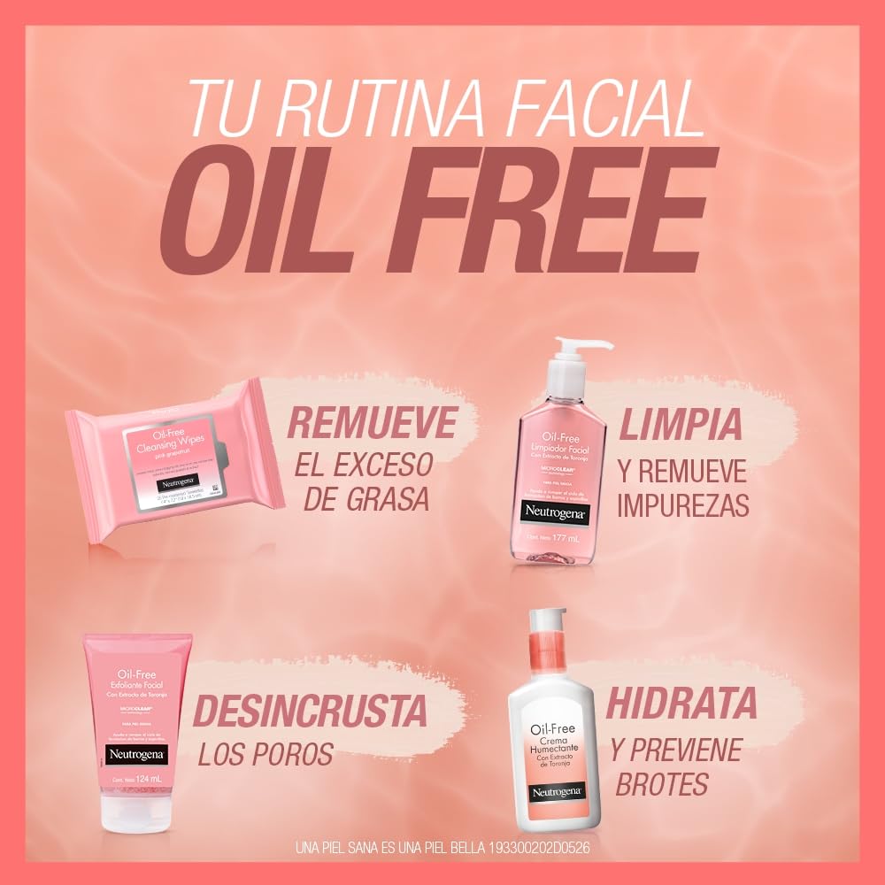 Gel Limpiador Facial Neutrogena Oil free Toronja Ácido Salicílico 177 ml