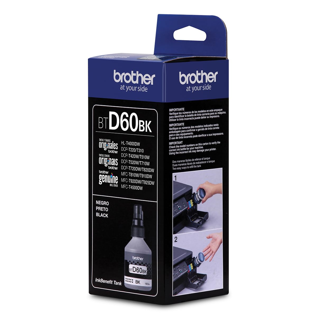 Botella de Tinta Brother Negra InkBenefit Tank