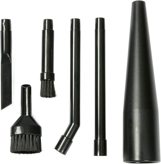 Kit de micro limpieza accesorios de aspiradora para aspiradora compacta en seco húmedo 1-1/4 en 6 piezas