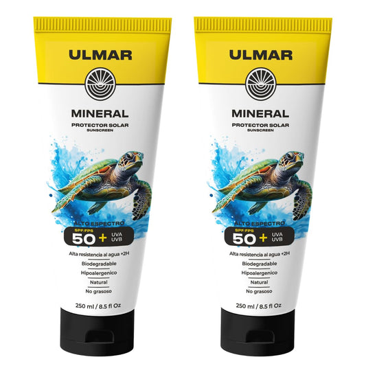 Protector Solar Mineral ULMAR spf 50 UVA UVB Alto Espectro 100% Natural Hipoalergénico Biodegradable