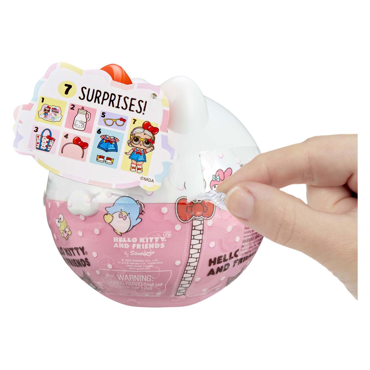 L.O.L. Surprise! Loves Hello Kitty and Friends - 1 muñeca con 7 sorpresas, Surtido Aleatorio, 8 peques de edición Limitada para coleccionar, Regalo Ideal para niños Mayores de 4 años