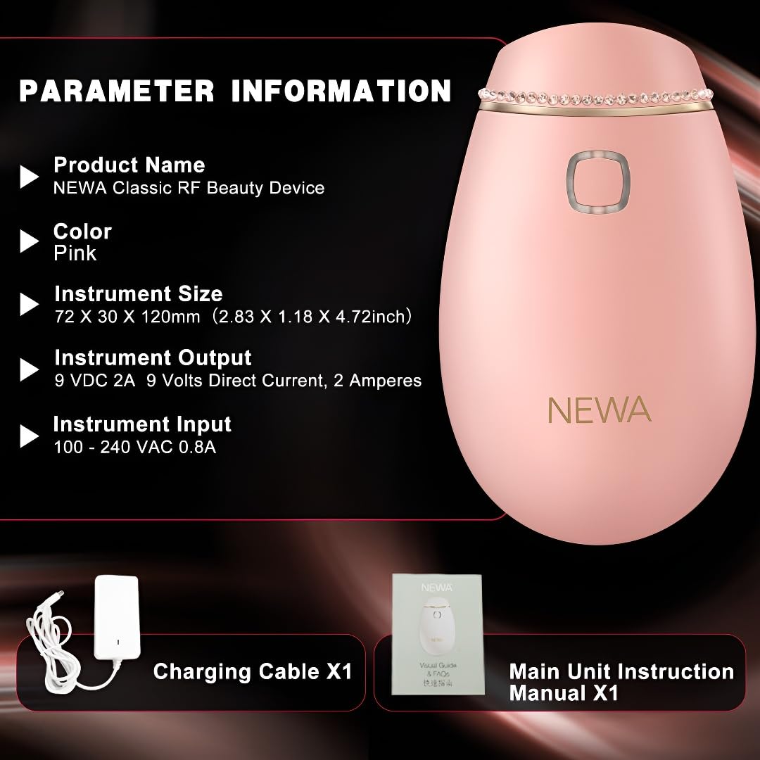 Dispositivo de Reducción de Belleza de Radiofrecuencia RF NEWA, Dispositivo de Apretado para Uso Doméstico para Rejuvenecimiento de la Piel, Eliminación de Arrugas, Apretado de la Piel, Manchas Claras