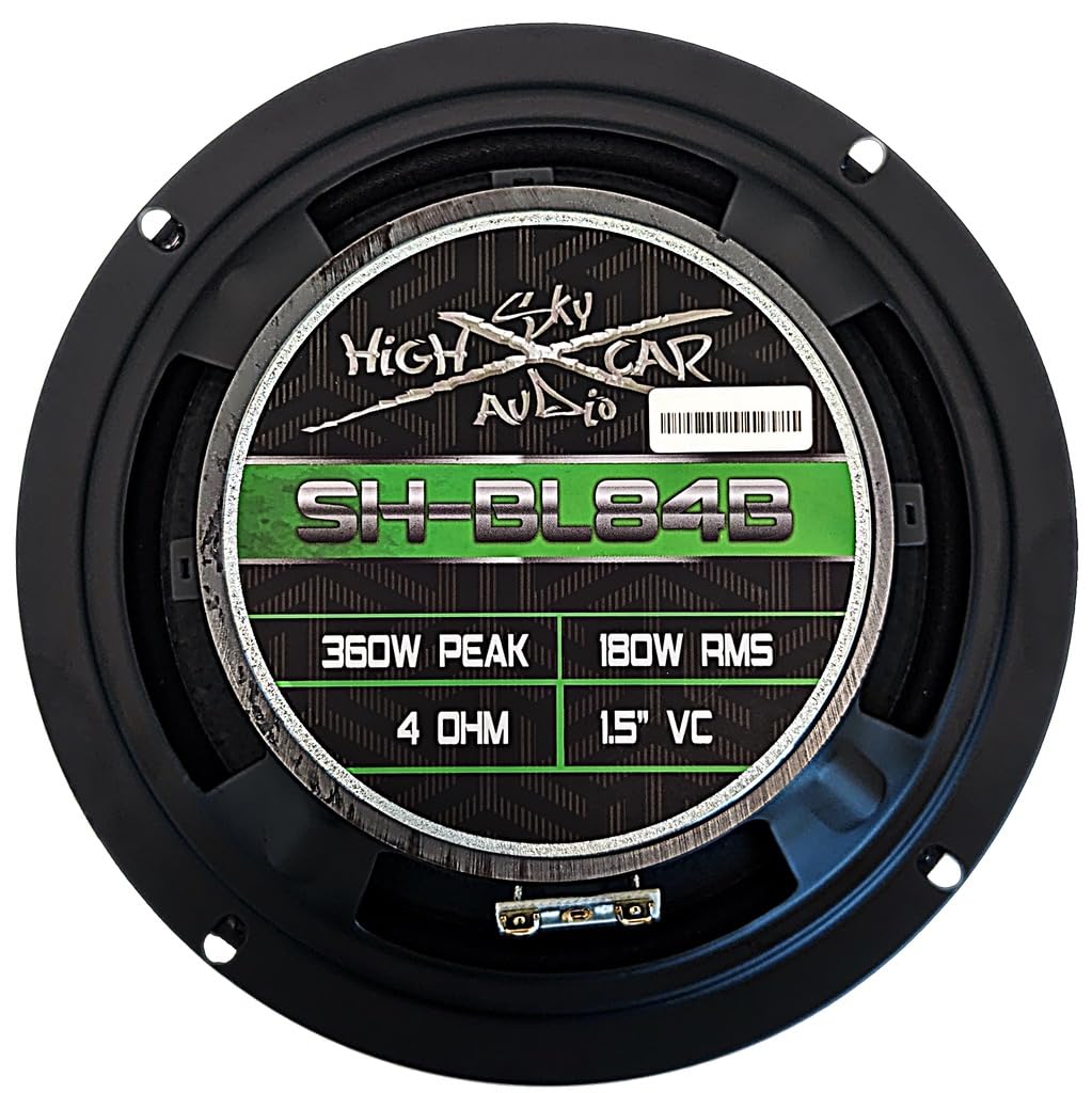 Sky High Car Audio SH-BL84B - Altavoz de rango medio (altavoz único)