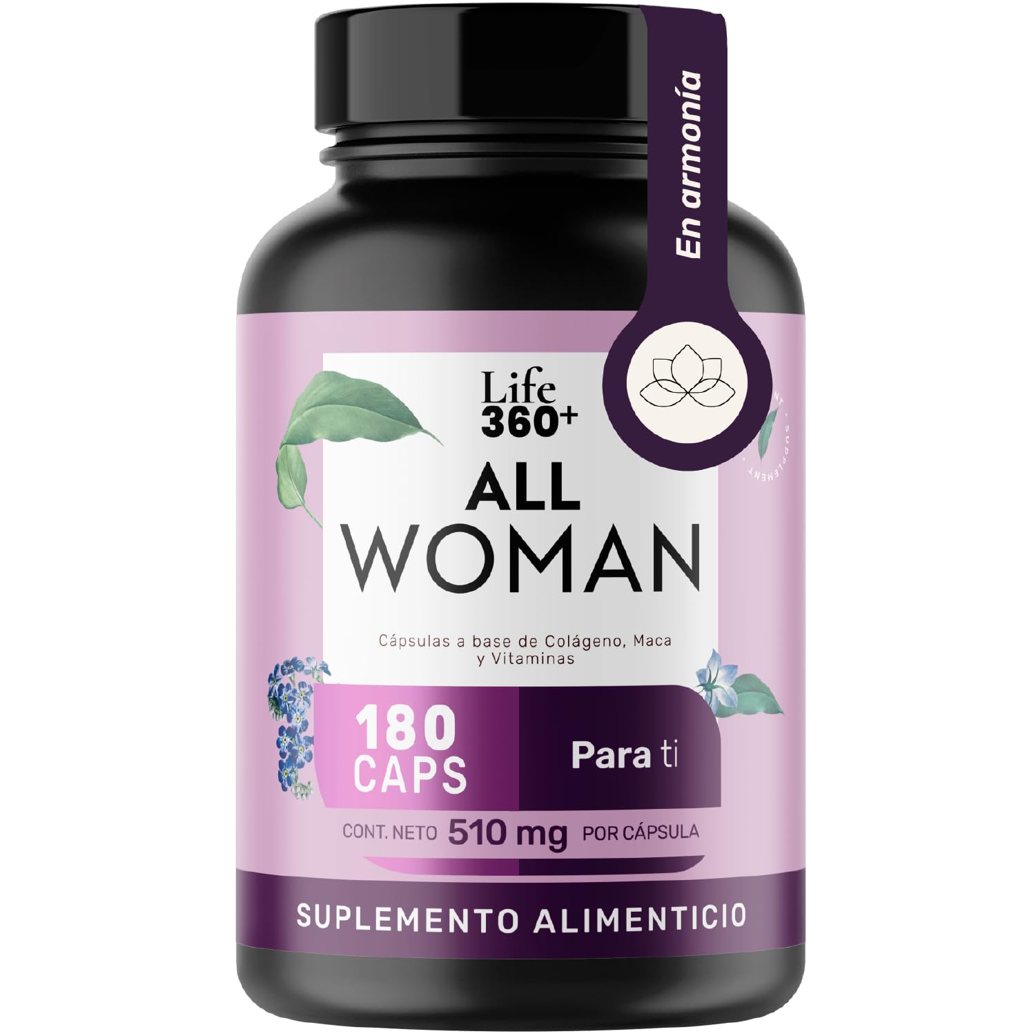 Multivitamínico Suplemento con Colágeno Hidrolizado para Mujer 180 Cápsulas