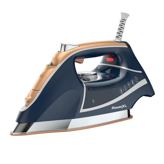 Plancha de Vapor PowerXL Azul Profesional con 6 Ajustes de Temperatura