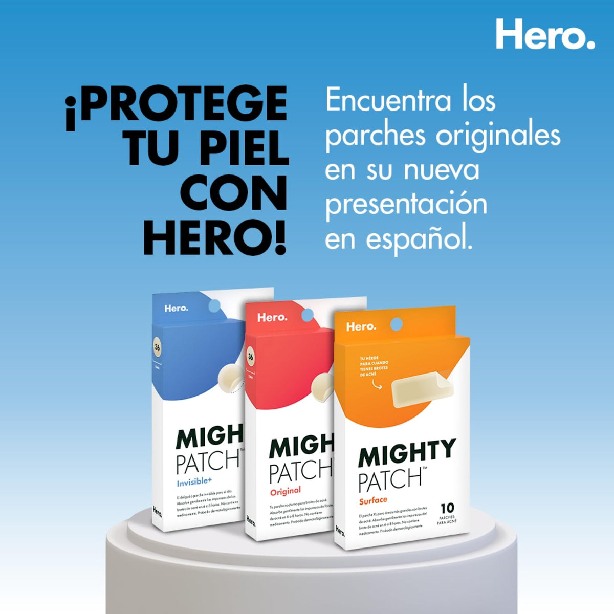 Hero Parches para Acné Mighty Patch Original, Caja con 36 Piezas para Uso de Noche. Absorben las Impurezas en 6 a 8 Horas. Fáciles de Usar y No Contienen Medicamento. Probados Dermatológicamente
