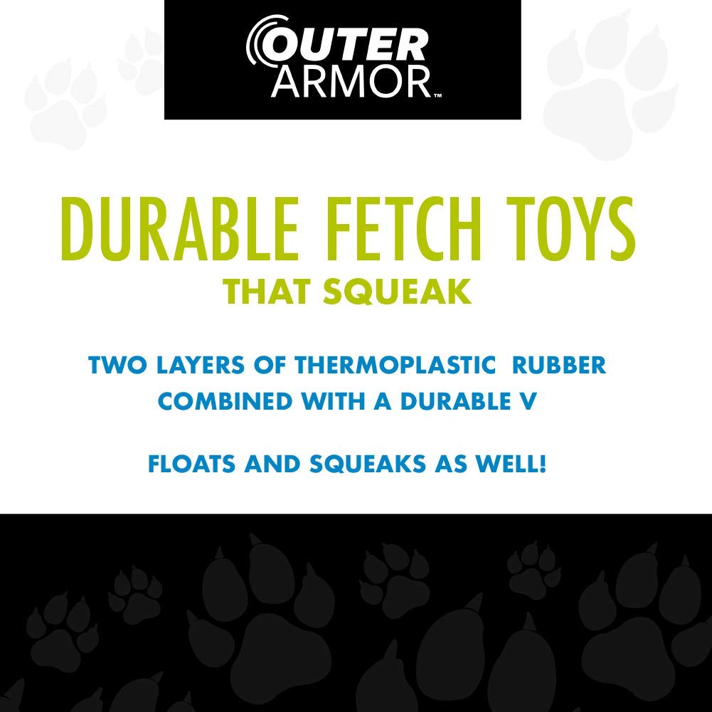 Hero Outer Armor, Propeller Fetch Disc Dog Toy, Floats & Squeaks, Purple