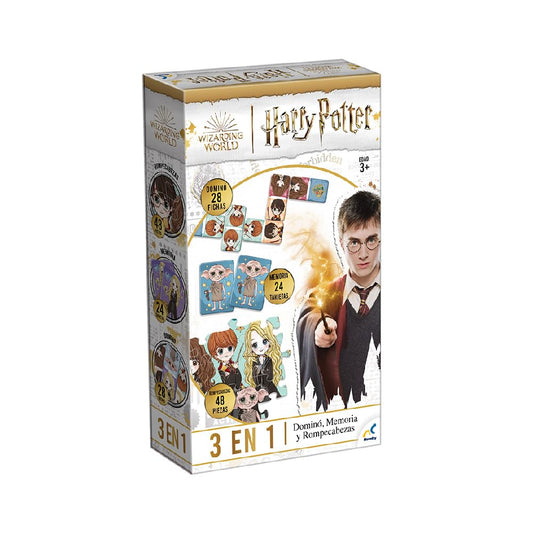 Set de Juegos 3 en 1 Novelty Corp Harry Potter Juegos Clásicos y Tradicionales