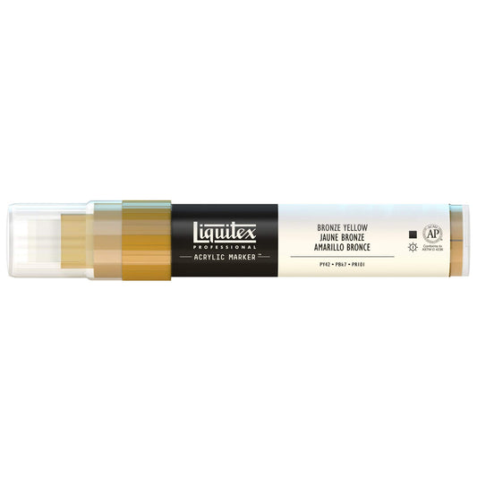Liquitex Professional Wide Marcador Acrílico, Bronce (Bronze Yellow - 530), 15mm, 1 Unidad