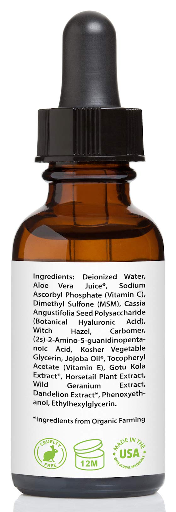 Serum Facial de Vitamina C 20% con Ácido Hialurónico y Vitamina E, 30ml - Amara Beauty - ¡Ilumina y Rejuvenece tu Piel!