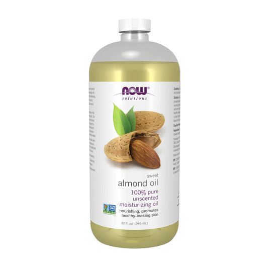 Now Foods | Sweet Almond Oil, 32 Oz | Aceite de Almendra, 946 Ml