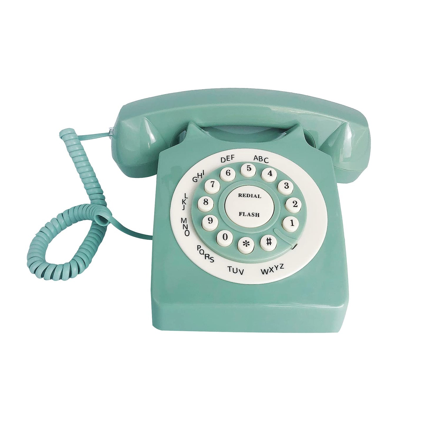 Beneno - Teléfono Fijo Retro, Diseño Clásico, Giratorio, Antiguo, con Cable, para Hogar y Oficina
