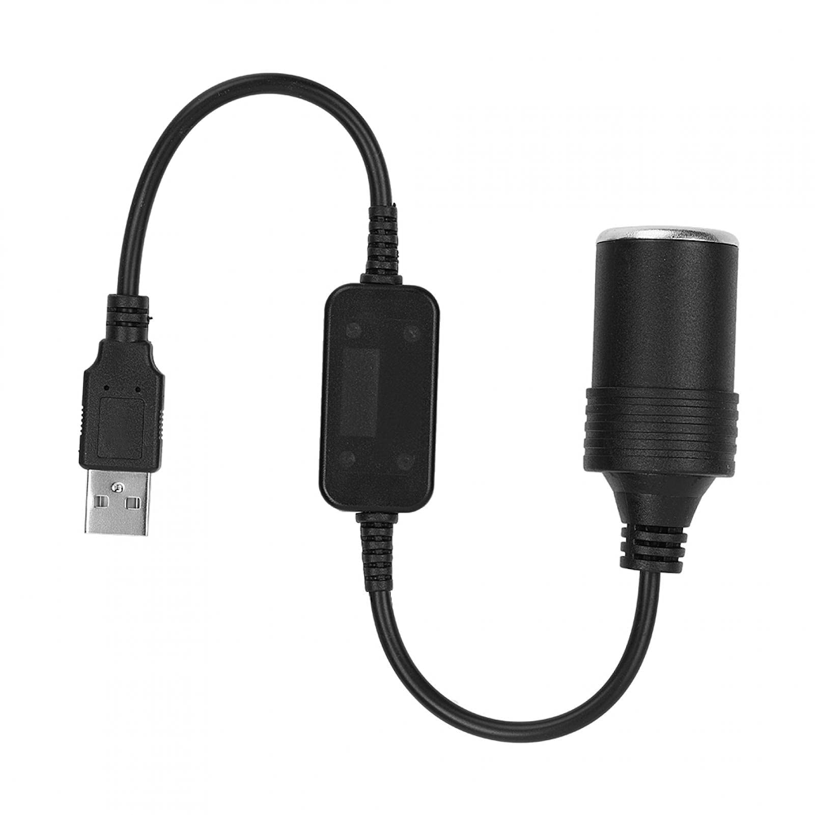 Acouto USB a Encendedor de Cigarrillos Cable Convertidor de Enchufe Cable Convertidor de Enchufe USB 5V a 12V Adaptador Convertidor de Enchufe de Encendedor de Cigarrillos USB de Coche Macho a Hembra