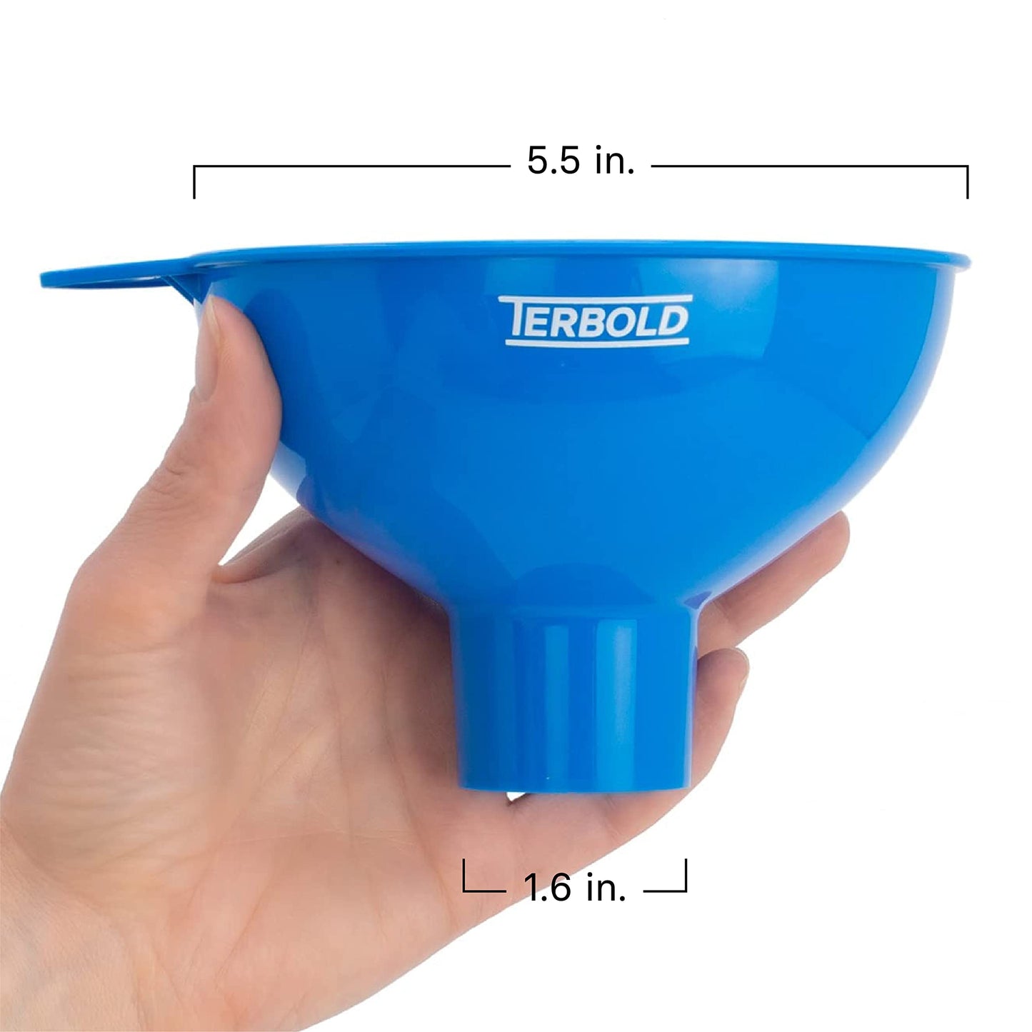 Embudos de Enlatado Terbold Azul, Verde y Amarillo para Botellas y Tarros de Albañil en Cocina
