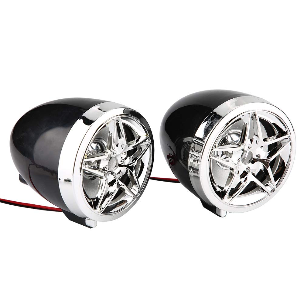 Radio Moto,Altavoces Estéreo De Motocicleta, Impermeable Moto BT Reproductor De Mp3 De Altavoces Estéreo De O Portador De Tarjeta USB TF De Altavoces Estéreo De O