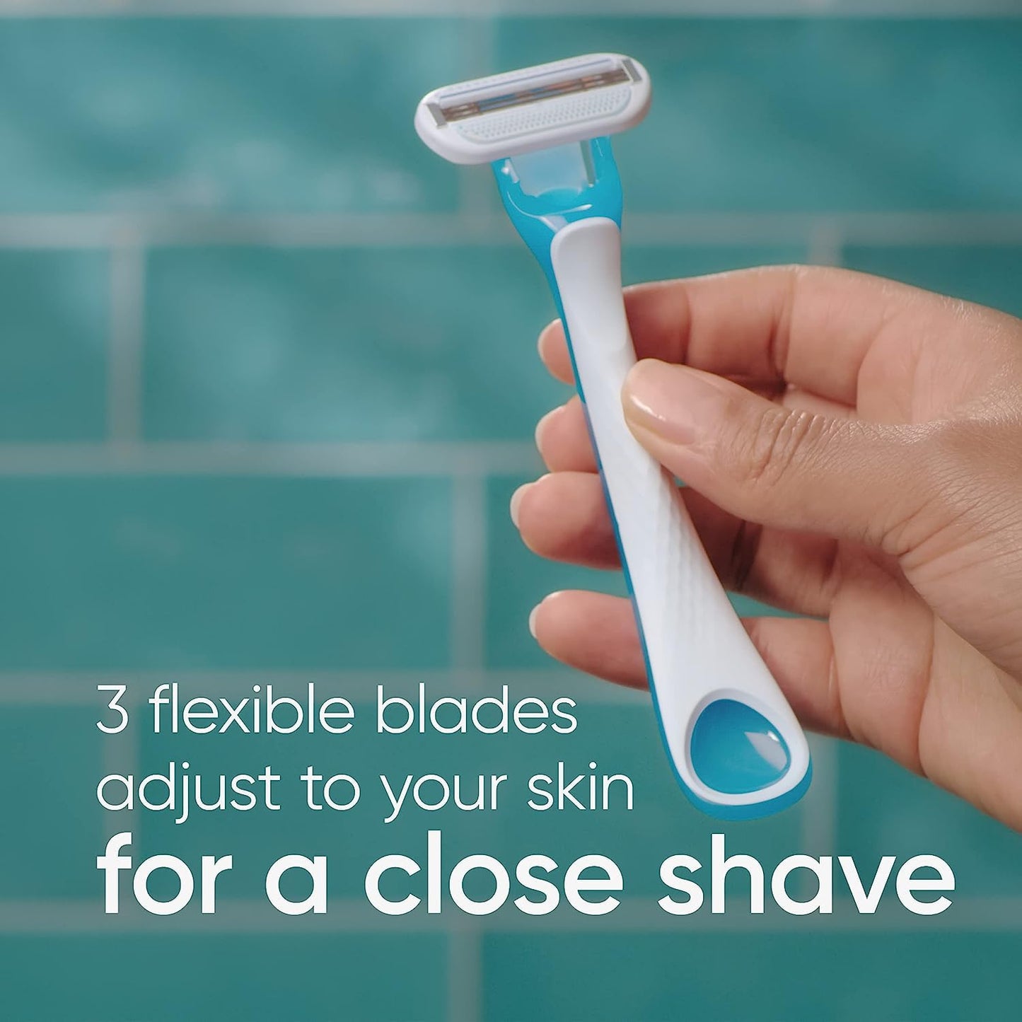 Gillette Venus Oceana Women's Disposable Razors - 3 Pack, Pack of 2 (Colors may vary)