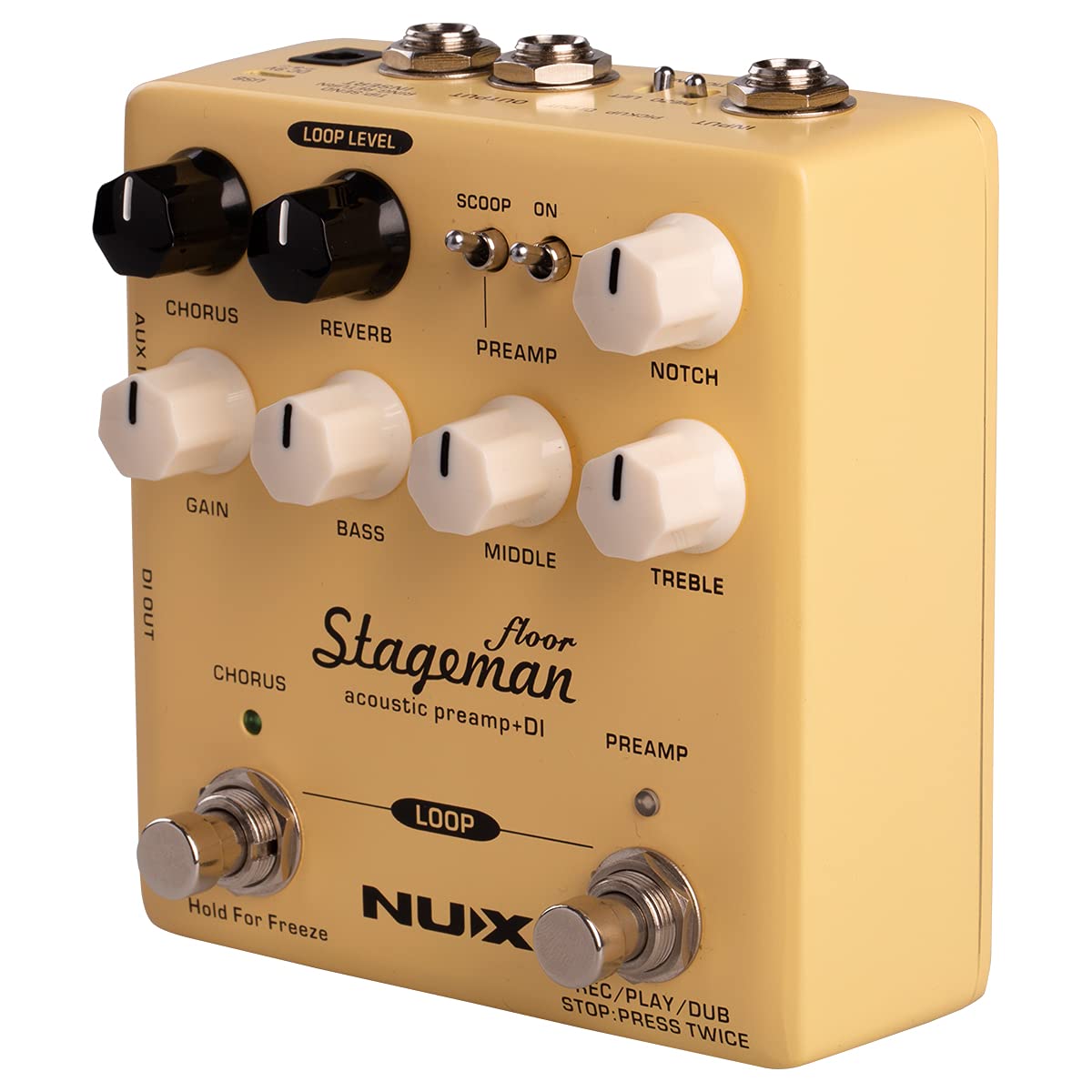 NUX VANUXNAP5 Pedal, Nap-5 Stageman Floor Preamp/Di