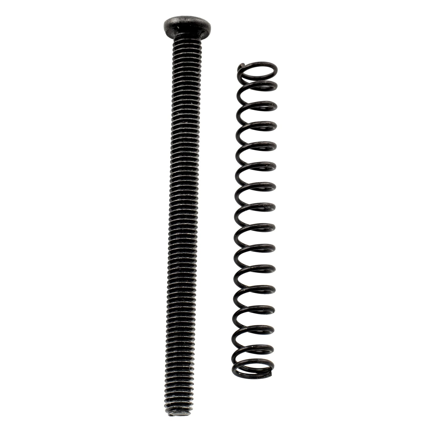 Musiclily Pro Métrico M3X40mm Acero Tornillos de Entonación Silleta e Muelle para Guitarra Eléctrica Bajo Import, Negro(Set de 6)