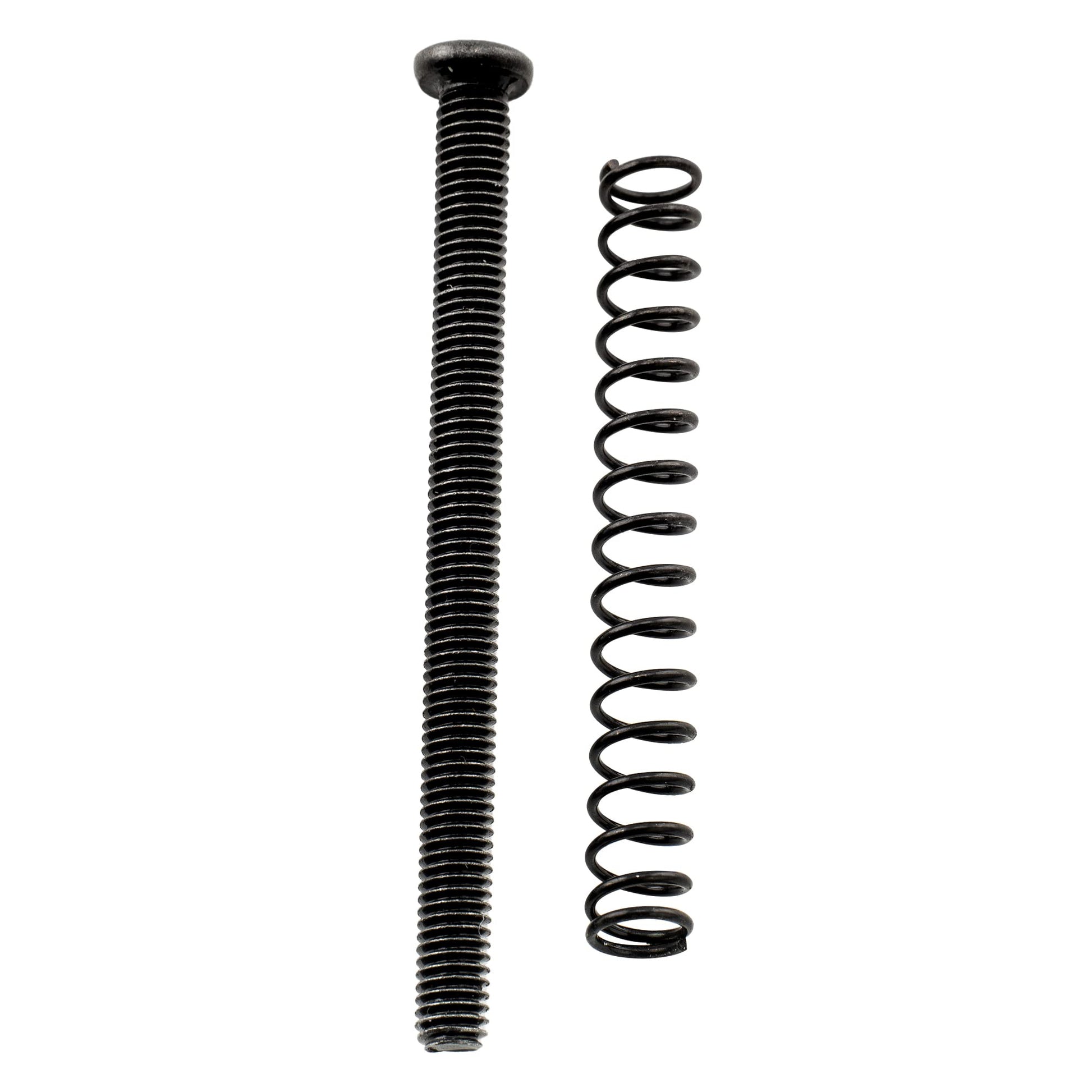 Musiclily Pro Métrico M3X40mm Acero Tornillos de Entonación Silleta e Muelle para Guitarra Eléctrica Bajo Import, Negro(Set de 6)