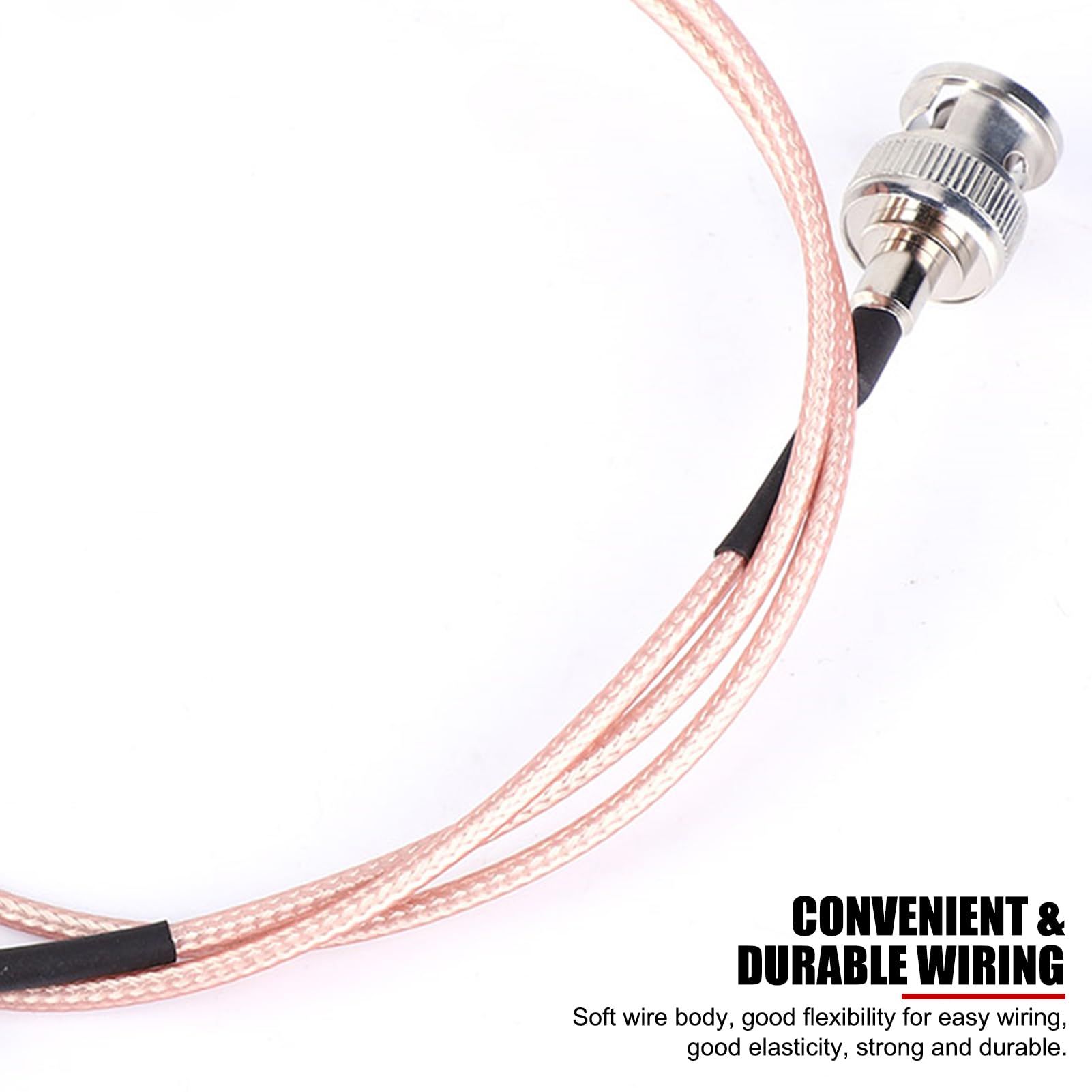 EVTSCAN Cable HD SDI, transmisión de Video 4K Cable de Cobre BNC a BNC para Monitor BMCC/BMPCC,75 cm/29,5 Pulgadas con Conector BNC estándar