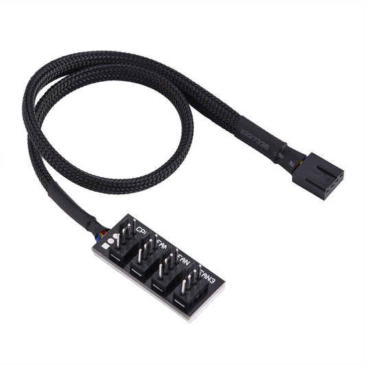 Concentrador PWM de 4 Pines, Adaptador de Cable Multidivisor de Potencia para Ventilador de Caja y CPU