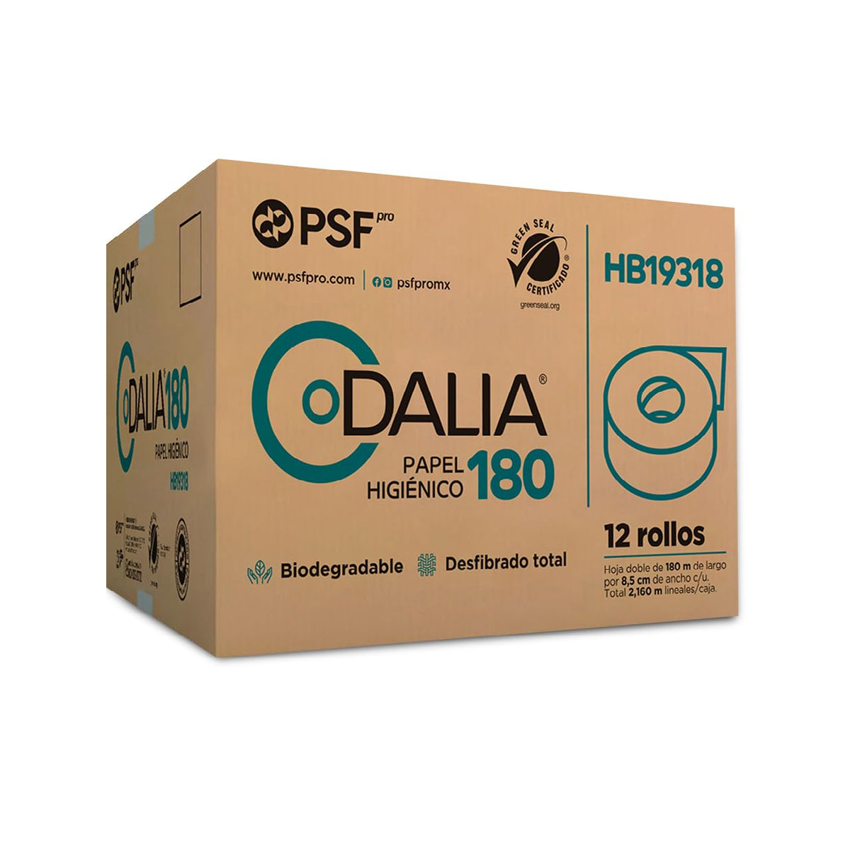 Papel Higiénico Dalia Blanco 180 Mts