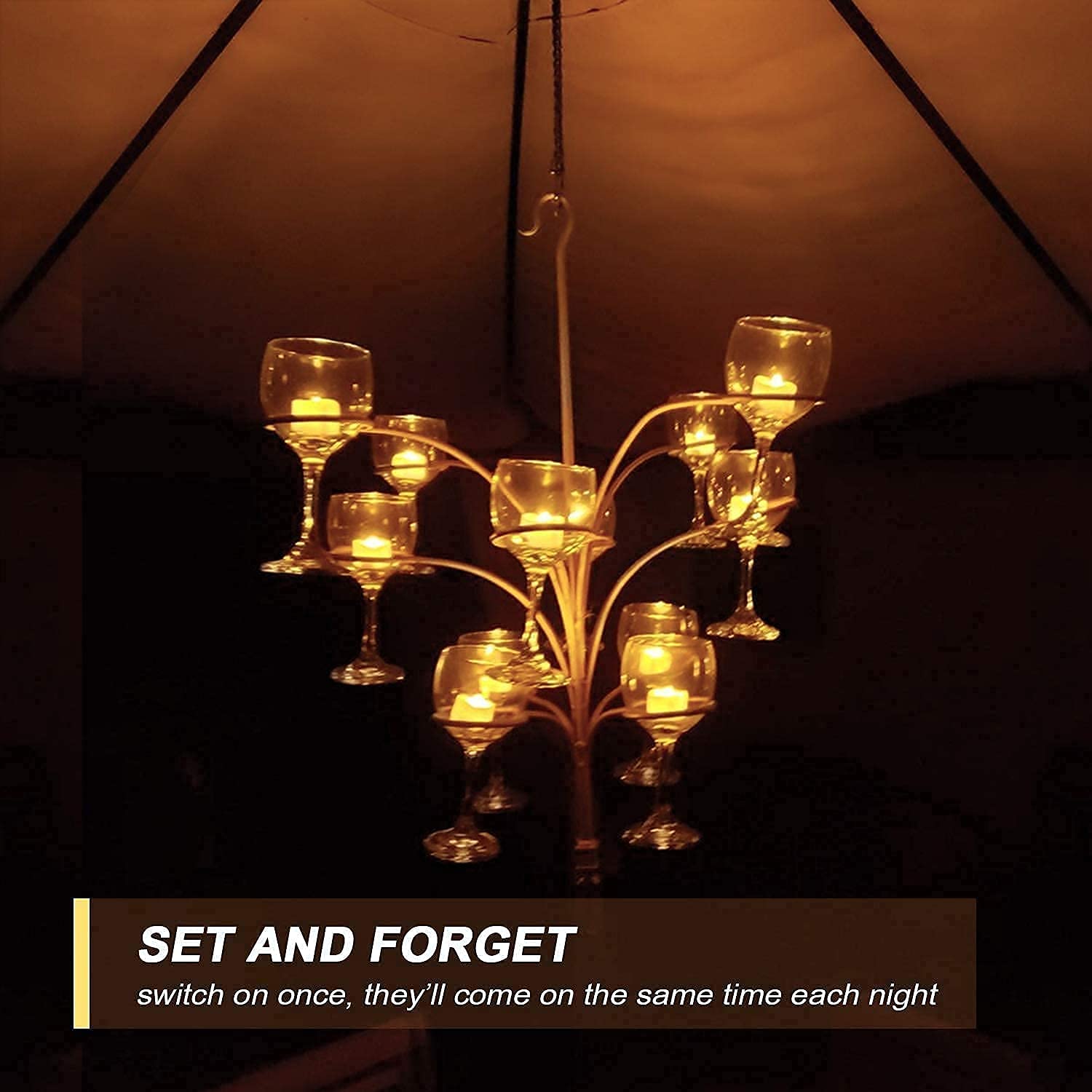 Velas LED de Té Paquete 12 Pilas Amarillo Cálido Efecto Parpadeo para Decoración Hogar y Fiestas