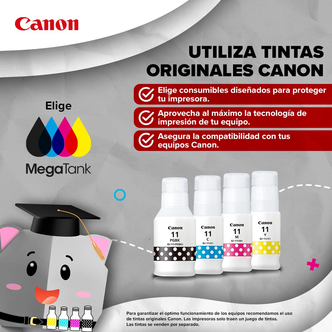 Canon Impresora Multifuncional Wi-Fi G4170 de Tanque de tintas, Alto Rendimiento con ADF y Fax