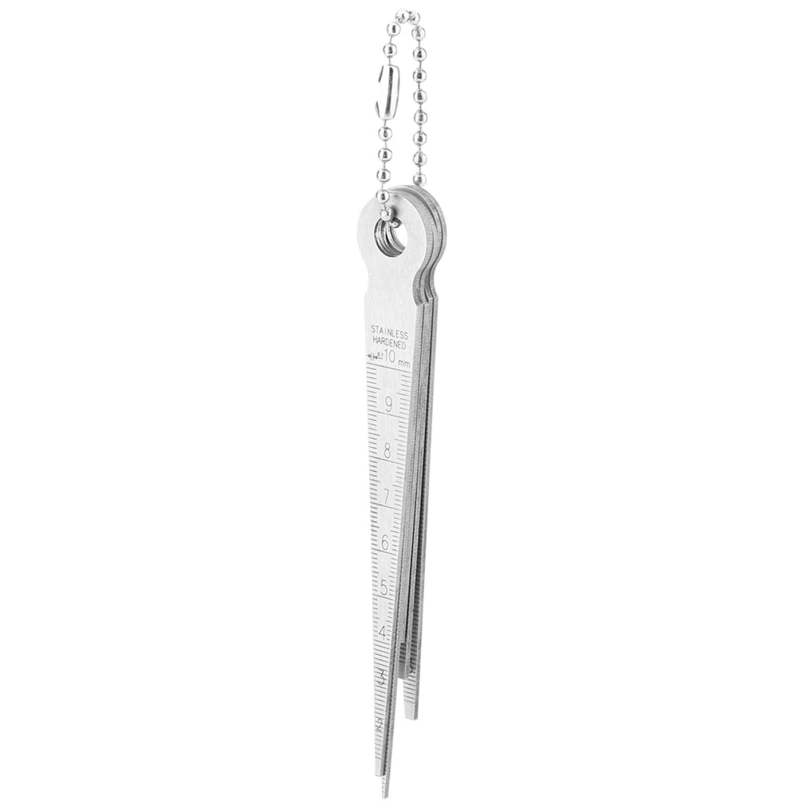 LiebeWH Calibre de Espesores Cónico para Soldadura de Acero Inoxidable Medidor de Grosor con Herramienta de Inspección de Orificios de 10 mm Medición de Diámetro Interno