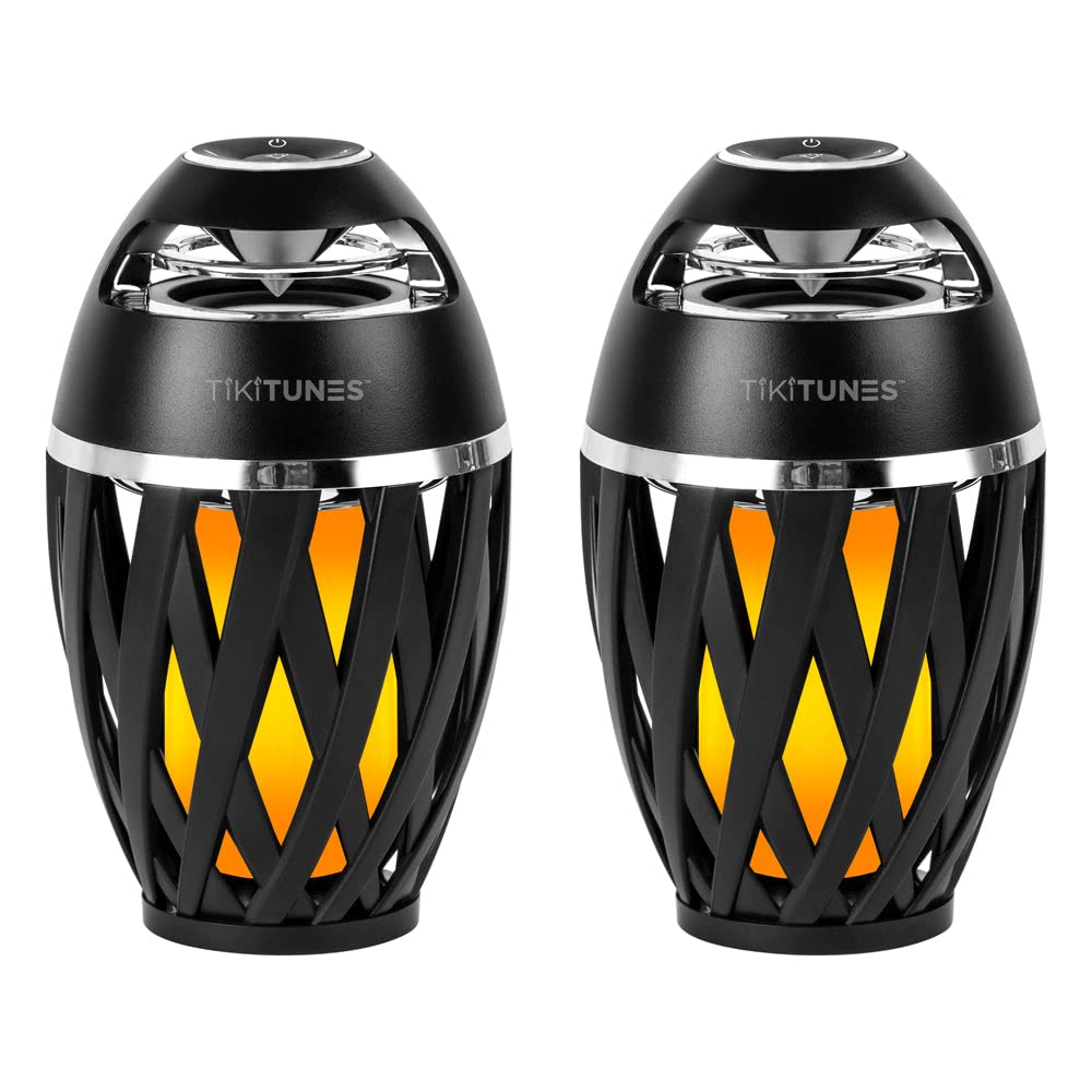 Altavoces Bluetooth Exteriores Tiki Tunes Negro Set de 2