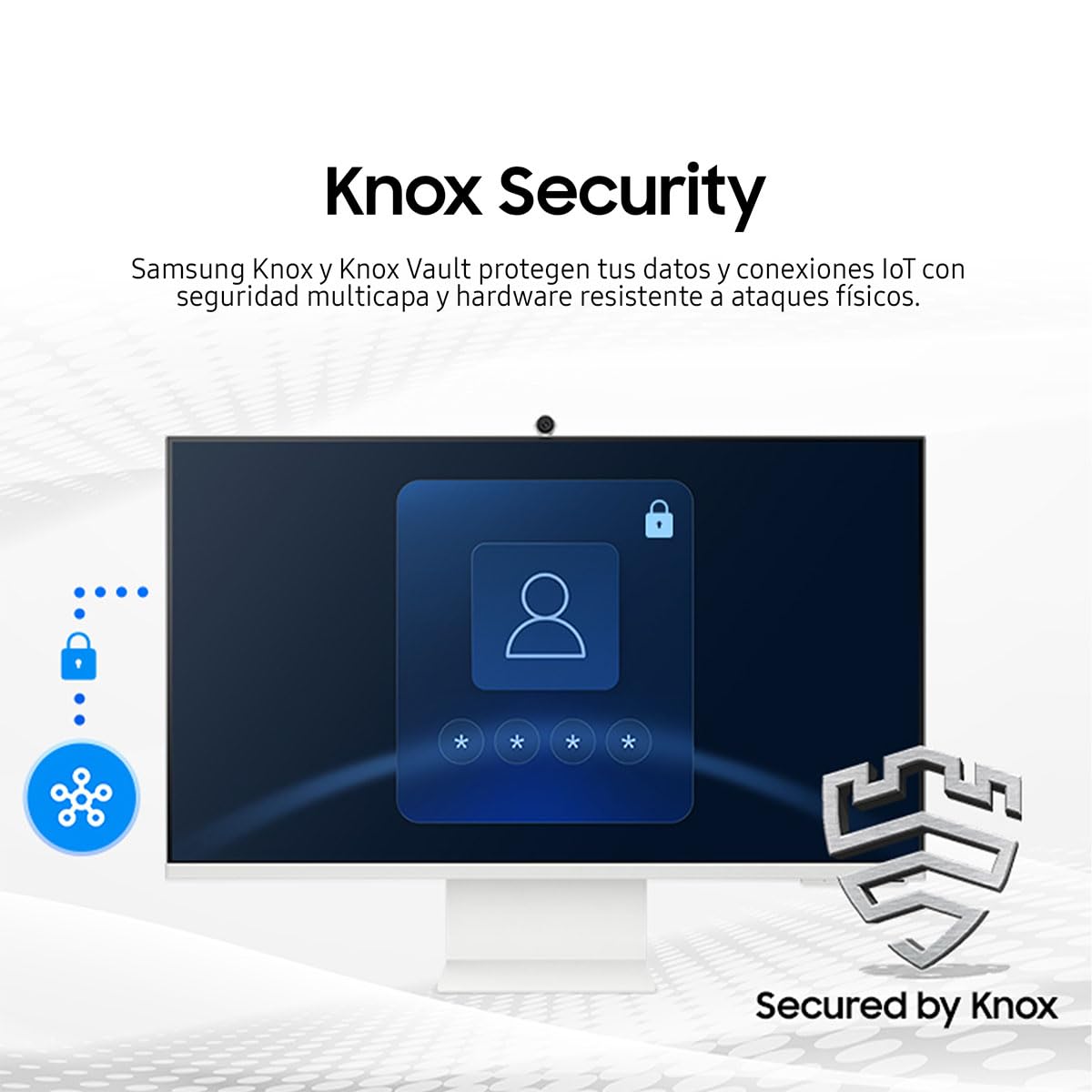 Samsung 32" Smart Monitor M80F 4K AI, Smart TV Apps, Conversión 4K AI, Optimizador de imágenes, Knox Security LS32FM801ULXZX
