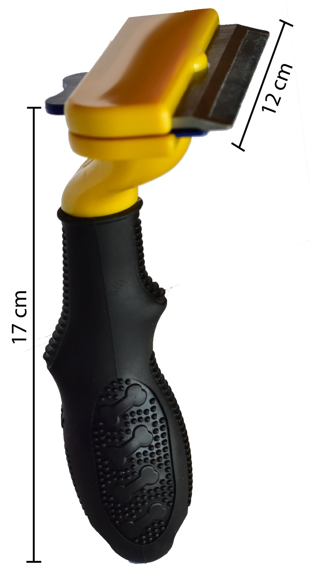 Deslanador SEVENPET Negro Ergonómico para Perro y Gato
