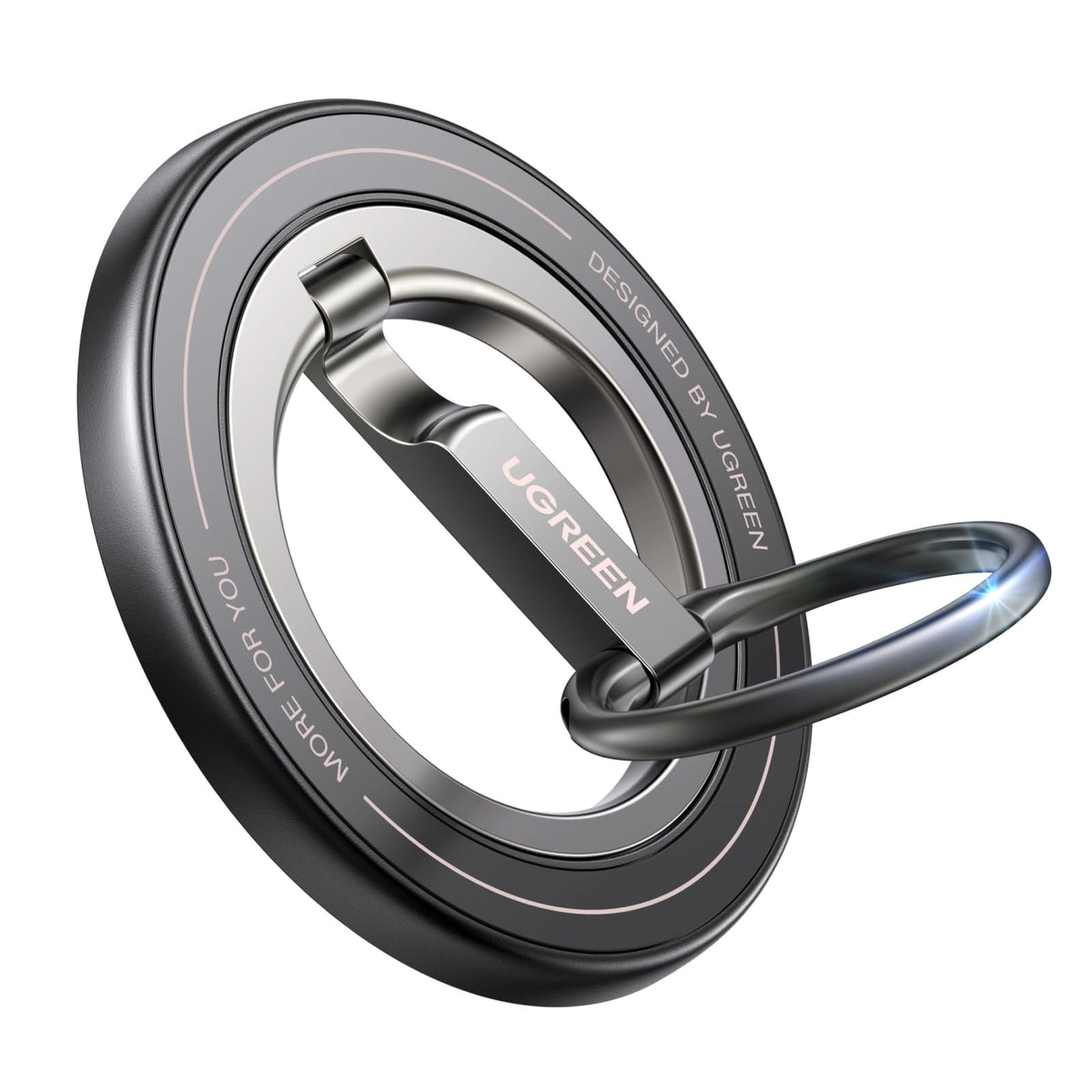 Soporte Magnético UGREEN Plata con Anillo de Doble Cara para Celular