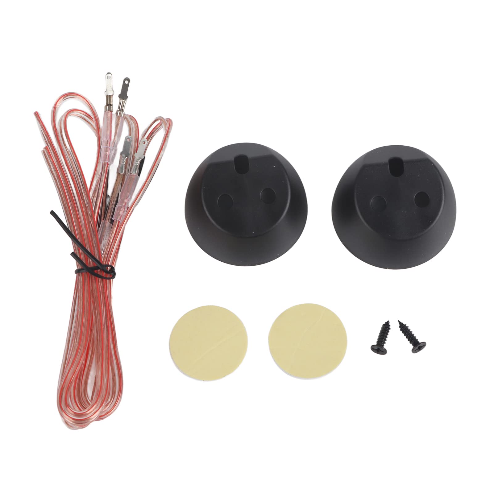 Keenso Reproductor de Audio Fuerte, 1 par de Altavoces para Automóvil Reproductor de Música Audio Super Power Dome Tweeter 130W