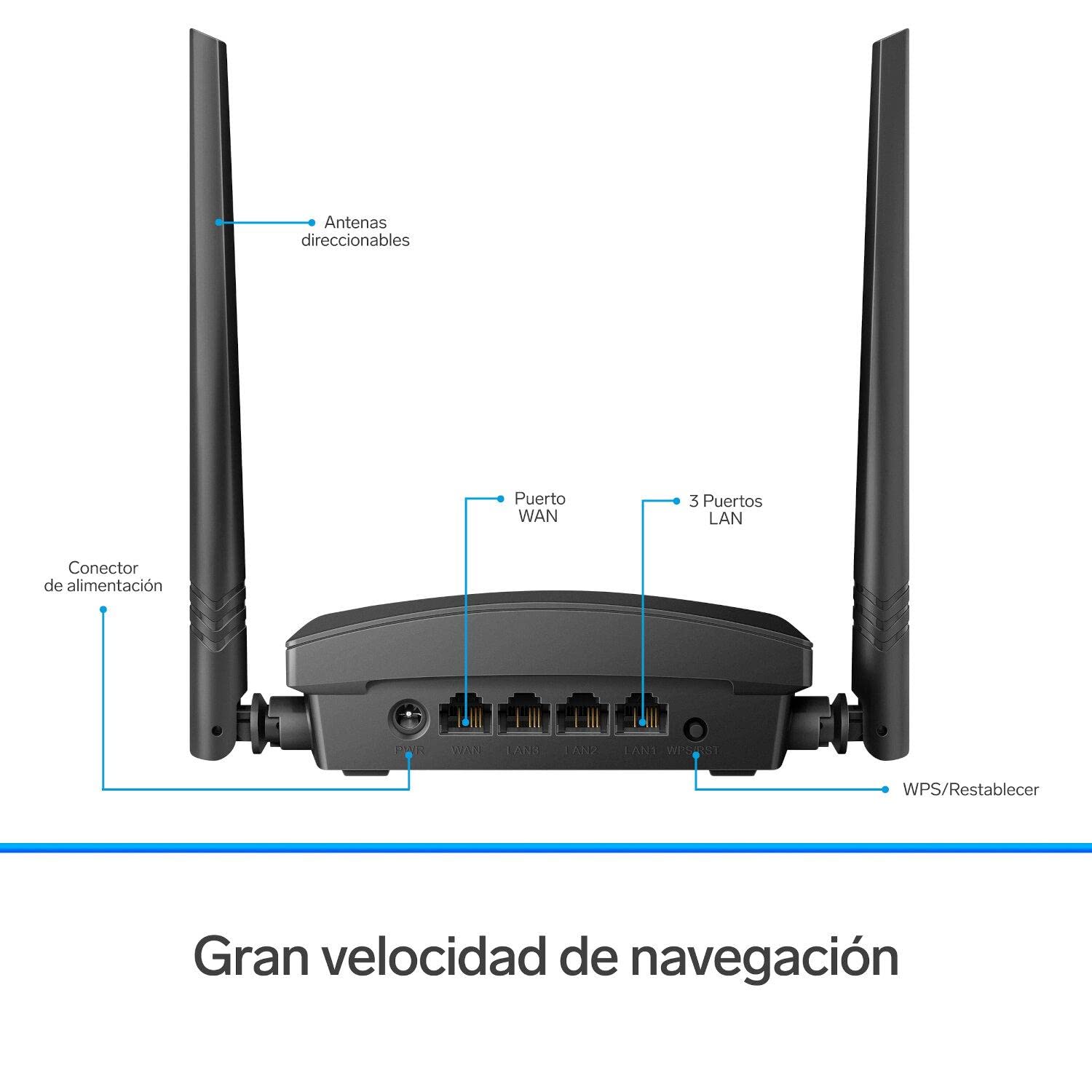 Repetidor Router Wi-Fi STEREN Blanco 20 m Cobertura
