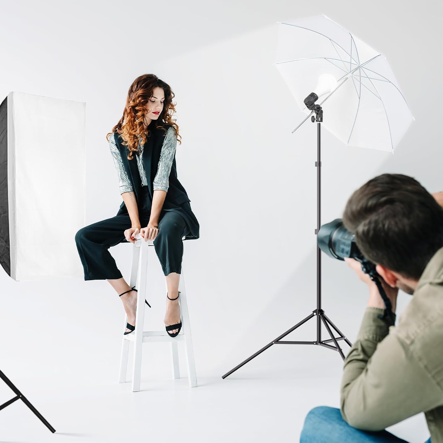 Emart 2 x 33 Photography Photo Video Studio Lighting Flash Translucent White Soft Umbrella