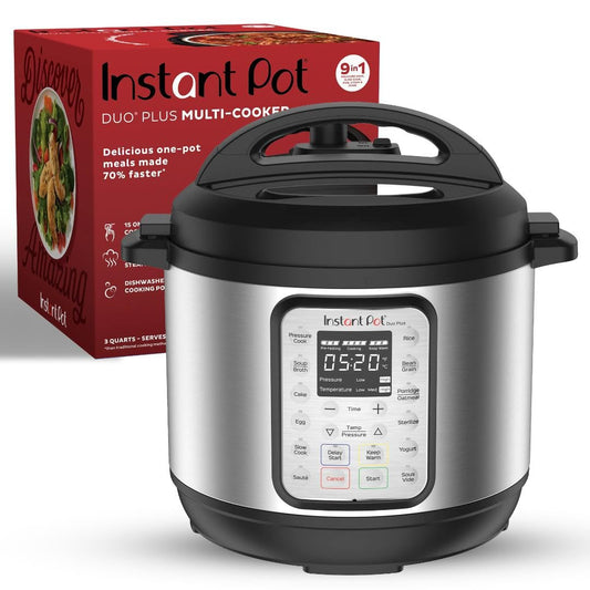 Instant Pot Duo Plus Olla de Presión Multi Uso 9-in-1, Acero Inoxidable